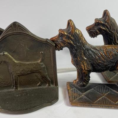 Cast Iron Scottie Dog Bookends