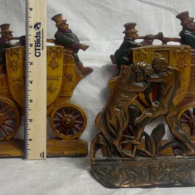 Vintage Metal Viking Book End And Little Journals Books From 1916