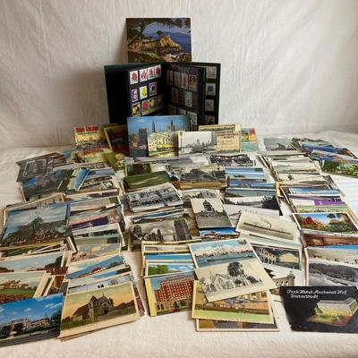 Vintage Postcards And Stamps
