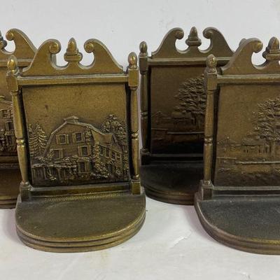 Bradley And Hubbard Cast Iron Bookends