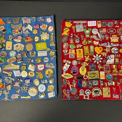 Vintage Collectible Domestic Pins – Spiritual, Patriotic, Travel, Sports & More: Over 150 Items