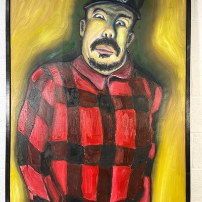 Oversized Unsigned Painting On Canvas - 47x37”