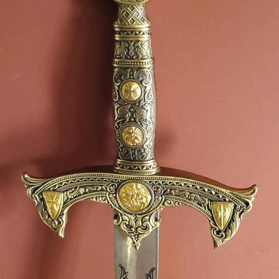 Decorative Embossed Sword-Heavy-47.5"