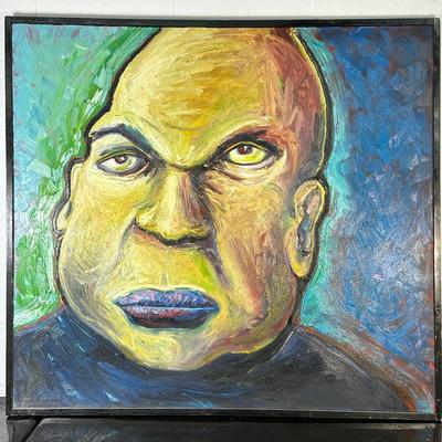 Oversized Unsigned Painting On Canvas - 45x50”
