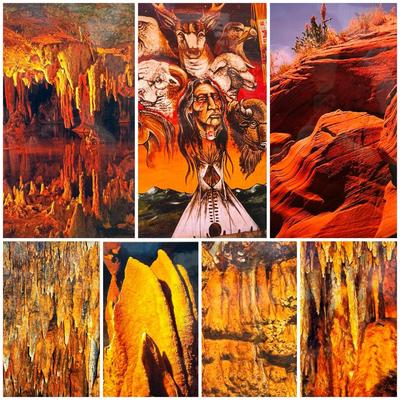 Chuck & Pat Bress Color Photography: Geronimo, Red Flower, Luray Caverns, 16x20”, 20x24"