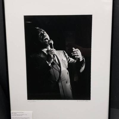 Chuck Bress Signed Original Black & White Photographs - Jazz Singer Billy Eckstine 20x16"