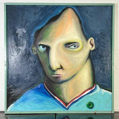 Oversized Unsigned Painting On Canvas - 43.5x44”