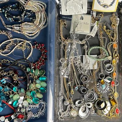 Costume Jewelry Necklaces, Bracelets, Earrings Including New In Box / Package /Tagged 