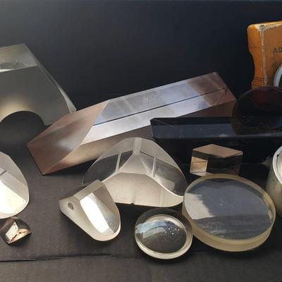 Vintage Prisms-Lot 2 Of 2- Diopter Opthamology Lenses & More