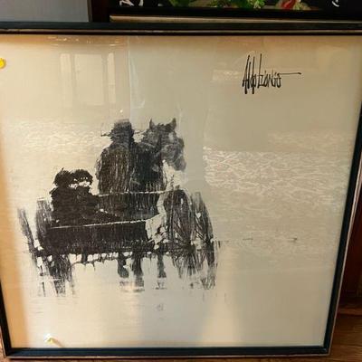 A great selection of wall decor including original artwork and mirrors. 
