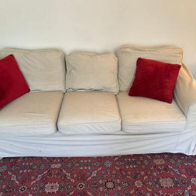 Full Size Sofa w/ Throw Pillows 