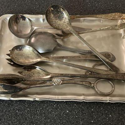 Silver Flatware and Serving Pieces 