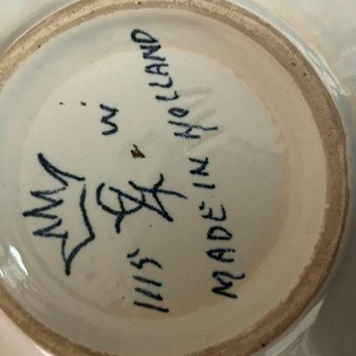 Vintage Blue & White Delft Tobacco Jar 