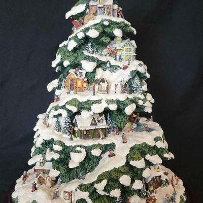 2004 Thomas Kinkade Village Christmas From Bradford Exchange