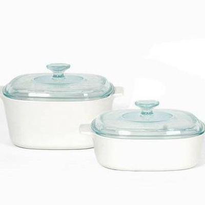 Vintage Corningware Just White 4 Piece Set New In Box