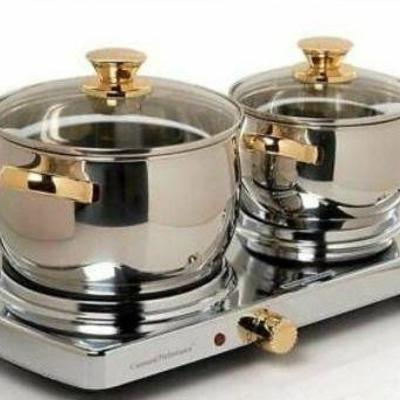 Command Performance Gold Buffet Set - New In Box