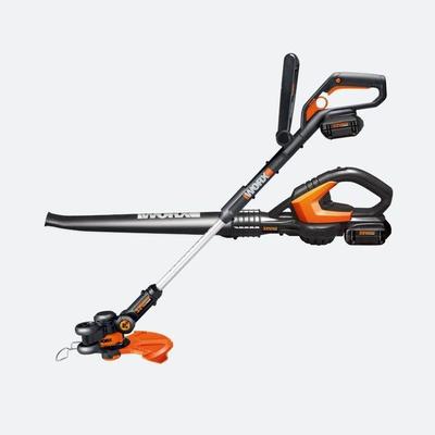 New In Box Worx Lithium-Ion Cordless String Trimmer/Leaf Blower Combo Kit