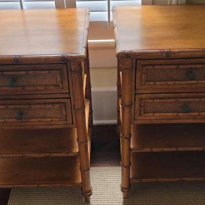 Two Matching Tommy Bahama Furniture Side Tables