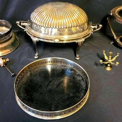 19th Century Silver Plated Serving Ware & More