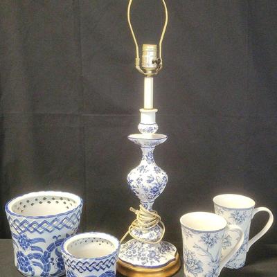 Blue & White Lamp And More