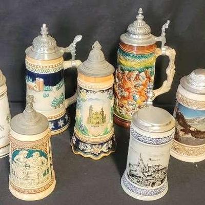 Various German Beer Steins