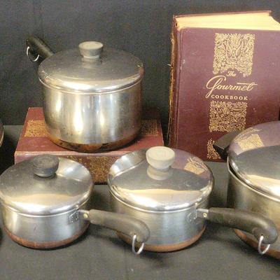 The Gourmet Cook Books And Revereware Set