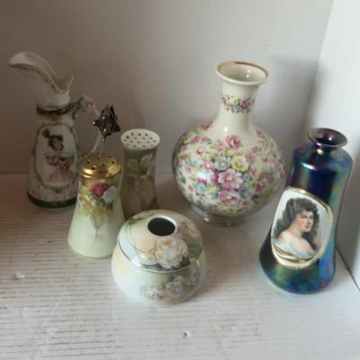 Bohemian Art, Nouveau Iridescent Pottery, Vintage Hat Pin & Others 