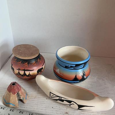 Signed Native American Pottery