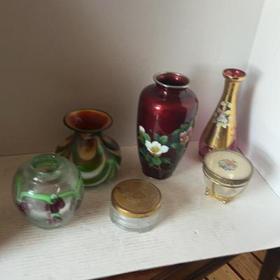 Imperial Vase, Vintage Powder Jar, Trinket Jar & More