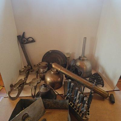 Antique Ice Skate Blades, Tools, Iron, And More