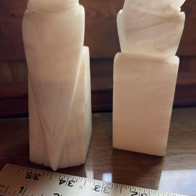 Alabaster Cockatoo Bookends