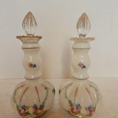 2 Fenton Style Perfume Bottles