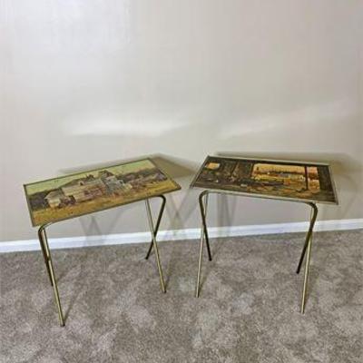 1950's Signed Franklin Hamilton TV Trays .jpg