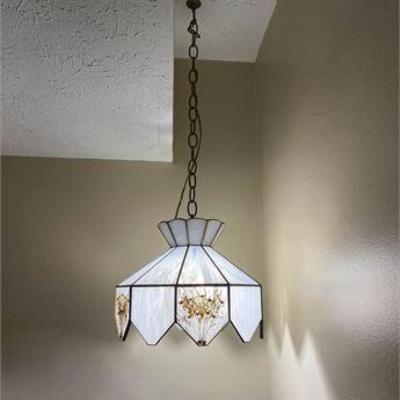 Mid Century Slag Glass Pendant Light .jpg