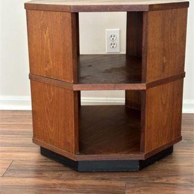 Harvey Probber Walnut Octagonal Side Table .jpg