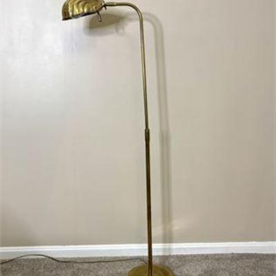 Hollywood Regency Brass Clam Shell Floor Lamp.jpg