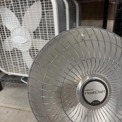 Work Room Fans (3) & Presto Heater