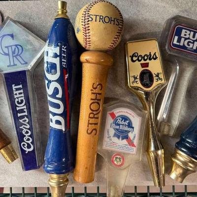 Coors, PBR, Bud Light,  Busch & Stroh’s Beer Taps: Lot 1