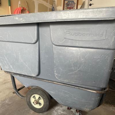 Heavy Duty Construction Garbage Bin w/ Wheels 