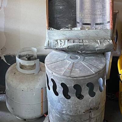 Propane Heaters (Set of 2) With Propane Tank