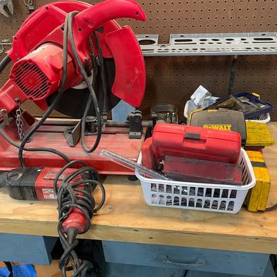 Milwaukee Metal Chop Saw 14", Drill Bits, Misc Bits & Fittings