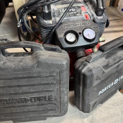 Porter Cable Air Compressor, Brad Nailer & Finish Nailer