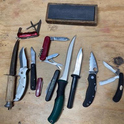 Pocket Knives, Fixed Blade Knives & Wet Stone
