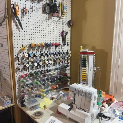 lots of fabric and sewing for quilts and crafters