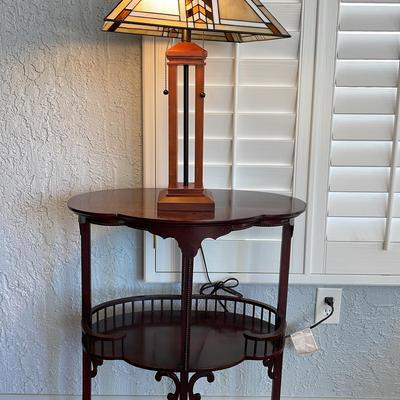 Bombay Console Table And Craftsman Lamp 