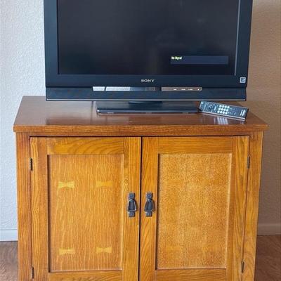 Sony Tv, DVD Player With Cabinet 