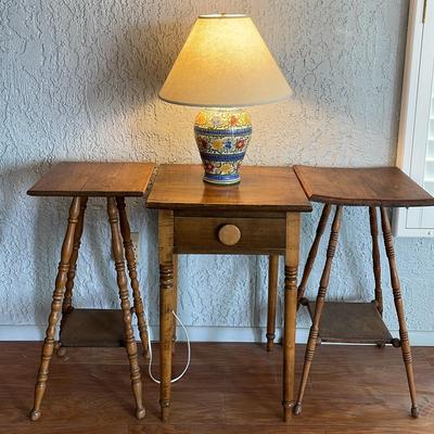 Three Tables And A Lamp