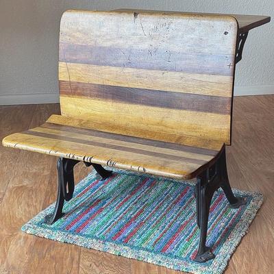 Cast Iron 1800s Student Desk 