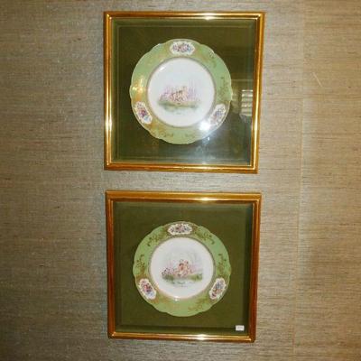 $160 -Pair of Framed Sevres Style Plates (was $240/pr)