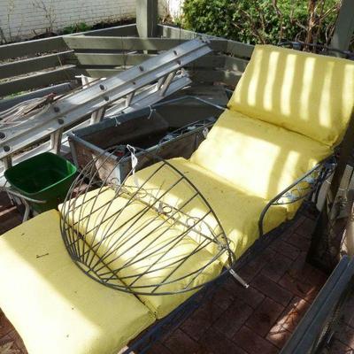 $60 - Chaise Patio Lounge (was $90); $20 - Extension Ladder (was $30)